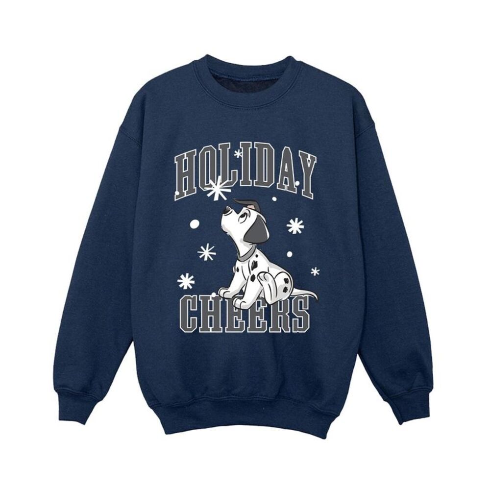 101 Dalmatians Boys Holiday Cheer Sweatshirt / Navy Blue